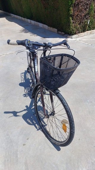 Bicicleta paseo mujer con cesta