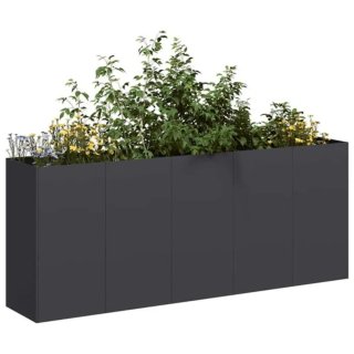 Jardinera Elevada Acero 200cm Gris