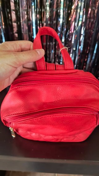 Bolso Mochila Rojo