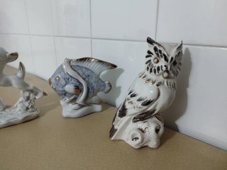 5 Figuras de Porcelana Decorativas