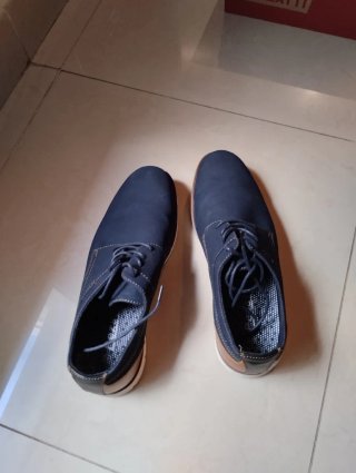 Zapatos Pezzatti Hombre Azul/Marrón