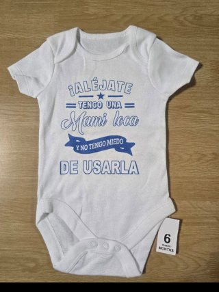 Body Bebé Mami Loca Talla 6 Meses