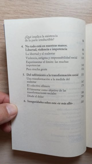 El malestar es otra cosa sobre la necesidad de ...