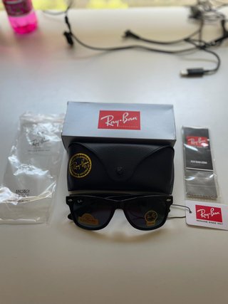 Gafas de Sol Ray-Ban Wayfarer Unisex Negras