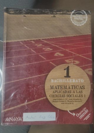 Matemáticas aplicadas a las Ciencias Sociales I...