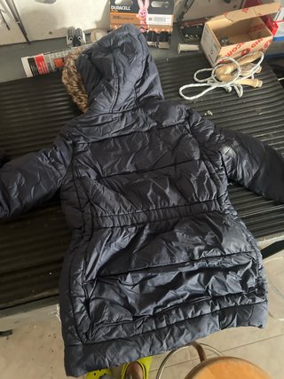 Anorak niña azul con capucha