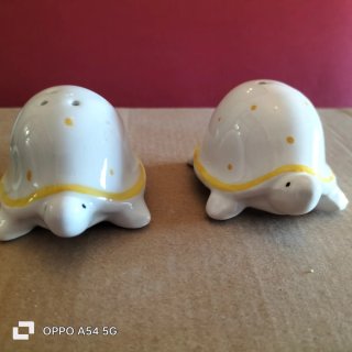 W e V 45 Sale e Pepe Tartaruga Porcellana Decorata