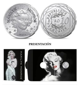 Moneda 10€ Marilyn Monroe 2026