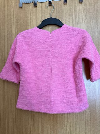 Camiseta Zara Rosa Tweed