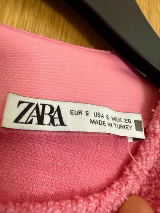 Camiseta Zara Rosa Tweed