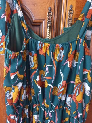Vestido largo estampado floral