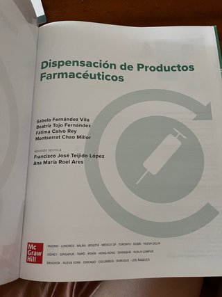 Dispensación de productos farmacéuticos, CFGM S...