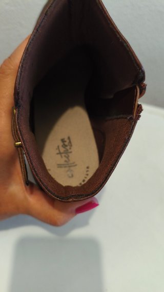 Botines CLARCK piel tacón alto talla 41