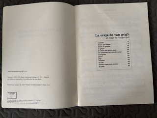 Libro Partituras La Oreja de Van Gogh