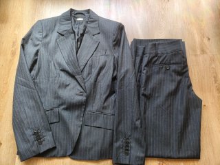 Traje chaqueta con ralla diplomática Zara