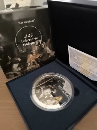 Moneda Plata Velázquez 425 Aniversario