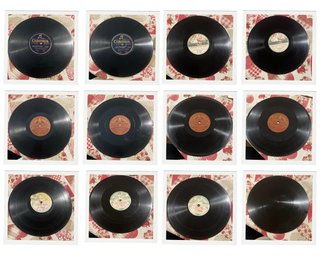 Lote 12 Discos de Pizarra Vinilo