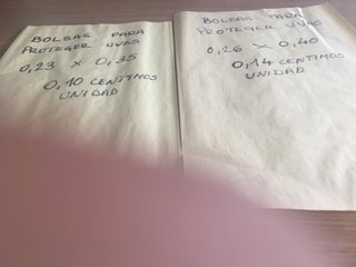 Bolsas para proteger los racimos  uvas 0,23 x 0,35