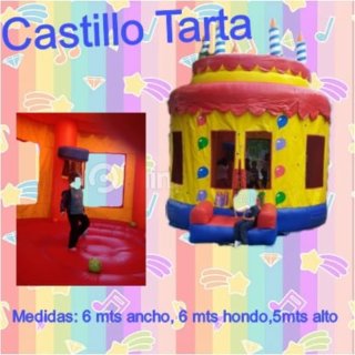 Castillo hinchable Tarta