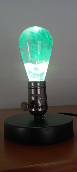 Lámpara Decorativa Vidrio y Metal