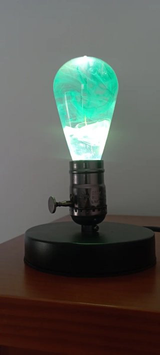 Lámpara Decorativa Vidrio y Metal