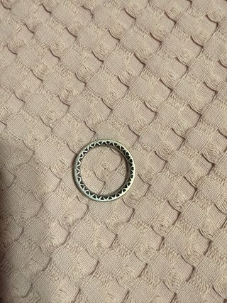 Anillo Pandora Azul y Plateado. Talla 12 de Pandor