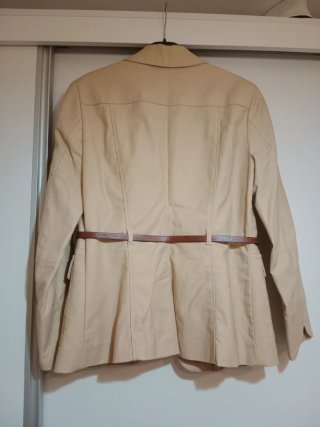 Chaqueta estilo safari H&M Beige Talla M