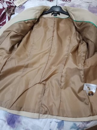Chaqueta estilo safari H&M Beige Talla M