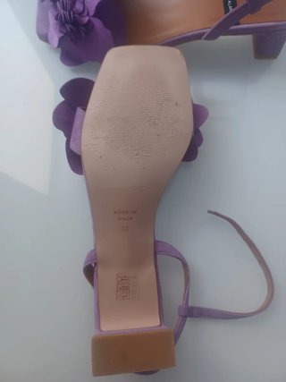 Sandalias de fiesta morados Ángel Alarcón