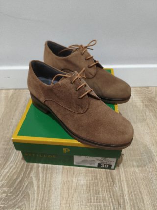 Zapatos Pitillos Mujer Talla 38 Beige/Marrón