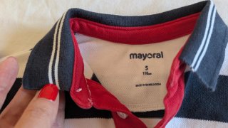 2 Polos Mayoral Manga Corta 5 Años