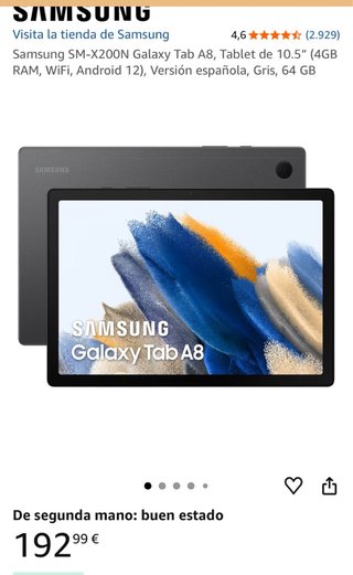 Samsung Galaxy Tab A8 Negro