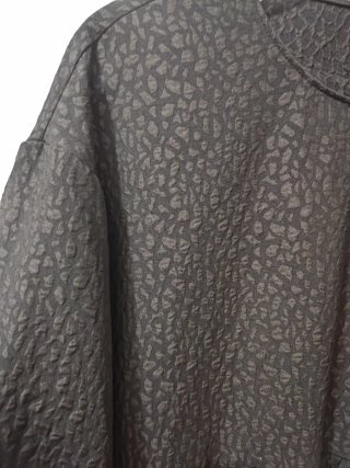 Vestido negro largo con textura