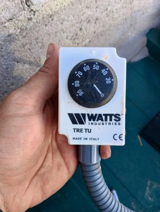 Termostato Watts TRE TU, con 1,5 metros de cable