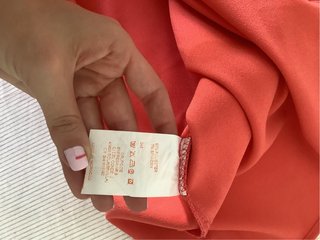 Blusa coral volante talla 44 Precchio elegante