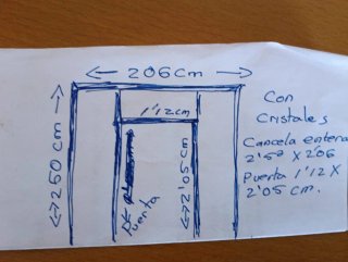 Cancela de hierro forjado