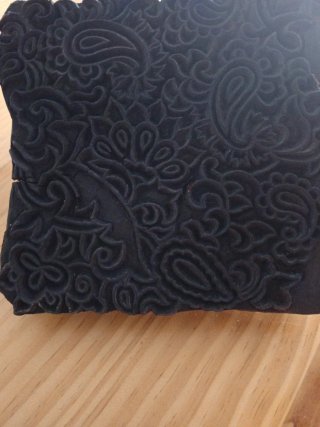 Sello antiguo para estampación floral. 16*16*8 cm