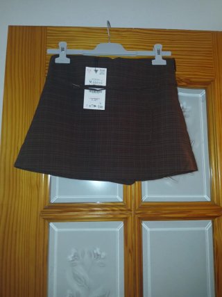 Falda pantalón Zara marrón