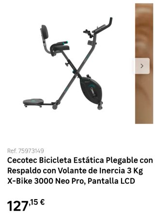 Bicicleta Estática Cecotec X-bike 3000 Neo Pro