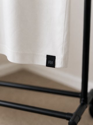 Camiseta Zara Cropped Fit Blanca Hombre
