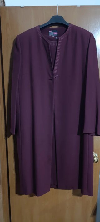 Vestido morado manga corta
