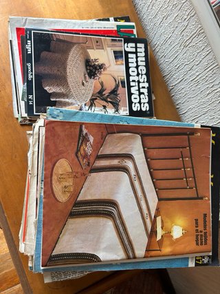 Revistas antiguas de costura