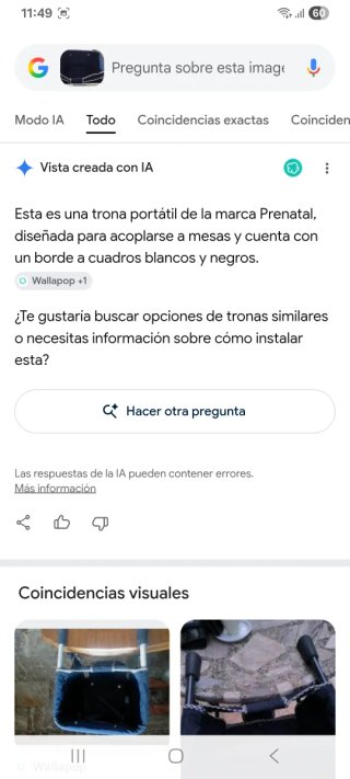Trona de viaje para niños