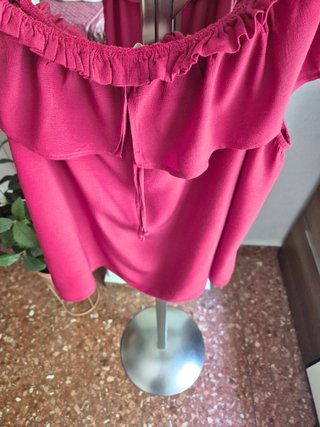Blusa rosa volantes mujer Promod Talla XL