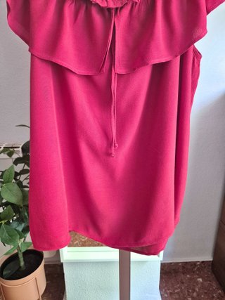 Blusa rosa volantes mujer Promod Talla XL