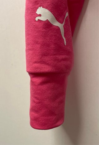 Conjunto Puma: Sudadera rosa M y pantalón negro S
