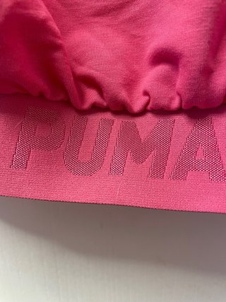 Conjunto Puma: Sudadera rosa M y pantalón negro S