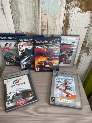 Lote 5 Juegos PS2: Carreras y Deportes