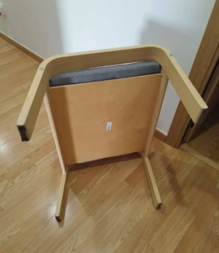 Reposapiés Poäng Ikea Madera Gris