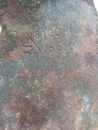 Hacha Antigua Bellota Vizcaína 8130 Hierro Forjado